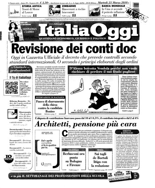 Italia oggi : quotidiano di economia finanza e politica